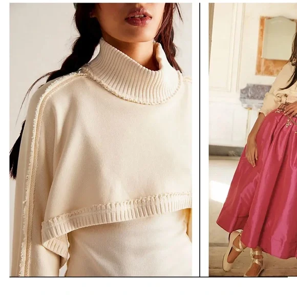 Free People Cream We the Free New Shrug one of a kind - Picture 2 of 6